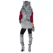 Adult Faux Fur Wolf Vest at Spirit Halloween