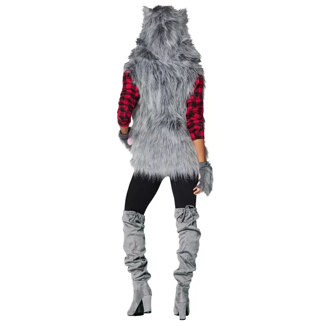 Adult Faux Fur Wolf Vest at Spirit Halloween