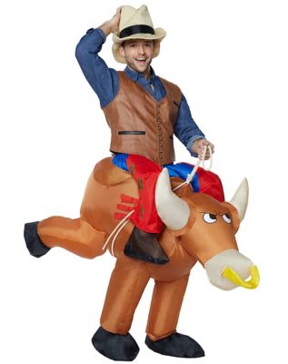 Adult Bull Rider Inflatable Costume - Spirithalloween.com