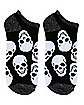 Skull Face Ankle Socks - 2 Pair