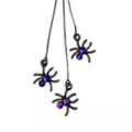 Purple Spider Dangle Earrings at Spirit Halloween