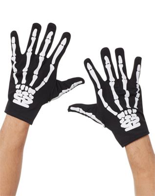Black Skeleton Gloves - Spirithalloween.com