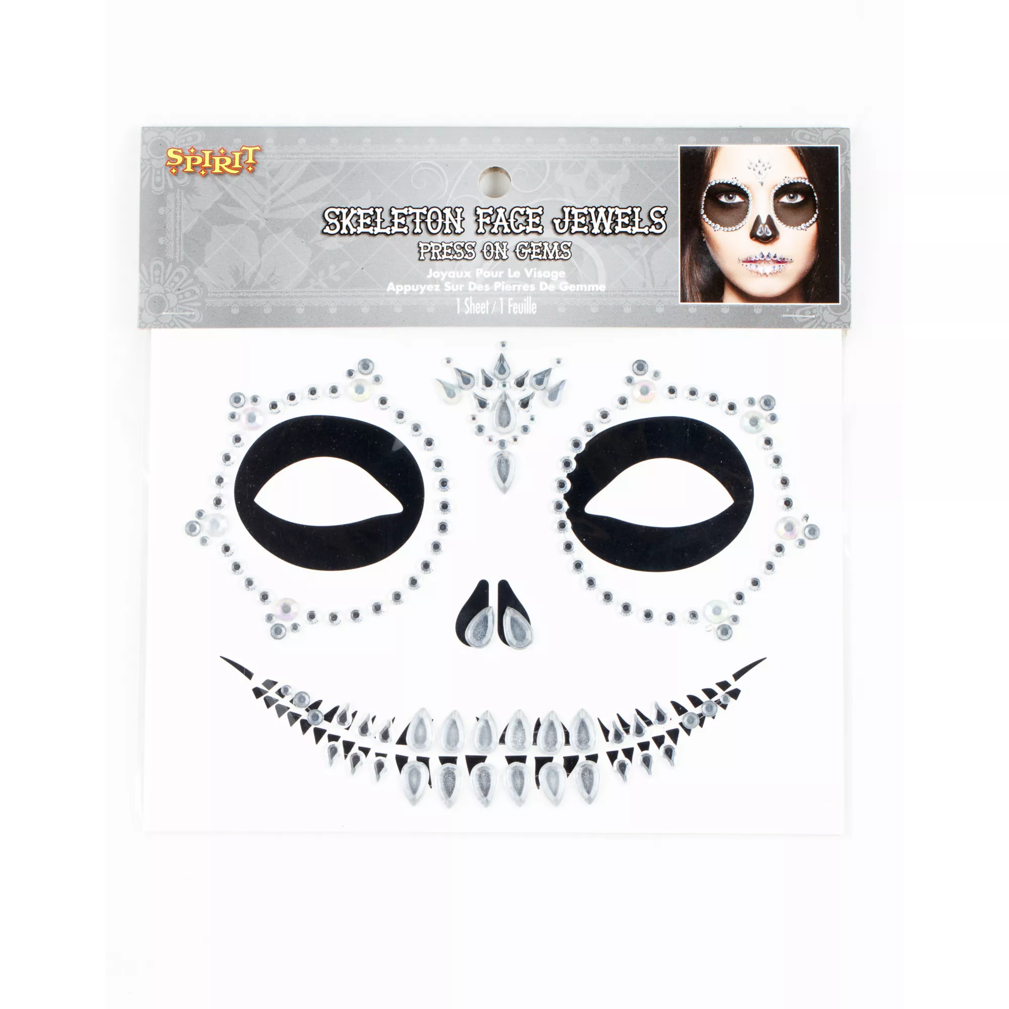 Skeleton Face Jewels at Spirit Halloween