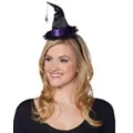 Mini Purple Velvet Witch Hat Headband at Spirit Halloween