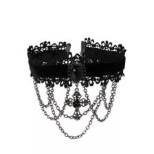 Vampire Cross Lace Choker Necklace at Spirit Halloween