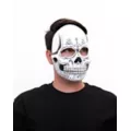 Sugar Skull Skeleton Half Mask at Spencer's