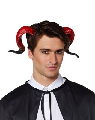 Red and black devil horns