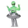 Adult Light-Up UFO Alien Inflatable Costume at Spirit Halloween
