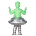 Adult Light-Up UFO Alien Inflatable Costume at Spirit Halloween