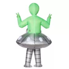 Adult Light-Up UFO Alien Inflatable Costume at Spirit Halloween