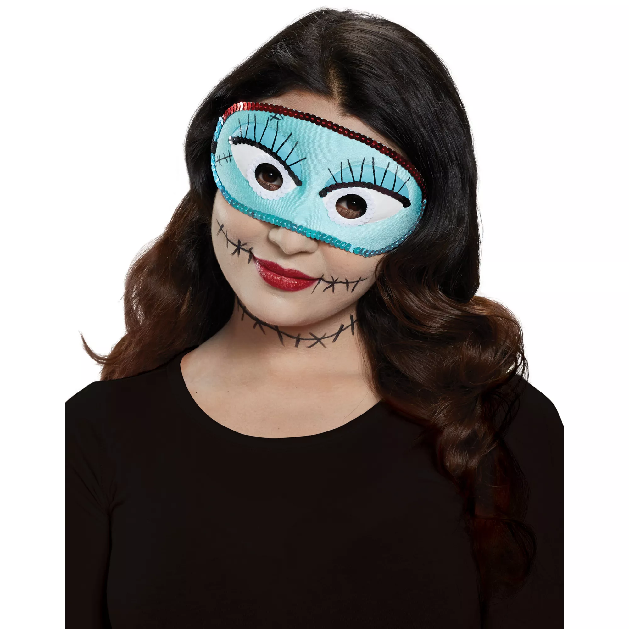 Sally Half Mask - The Nightmare Before Christmas at Spencer's