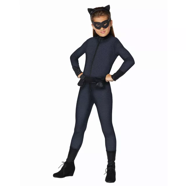 Kids Catwoman Jumpsuit Costume - DC Comics - Spirithalloween.com