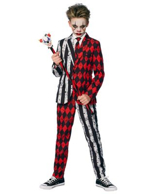 Adult Carnival Clown Bodysuit Costume