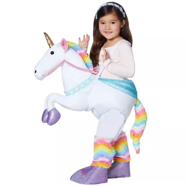 Toddler Unicorn Ride-Along Costume - Spirithalloween.com