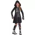 Kids Skeleton Hooded Dress Costume at Spirit Halloween