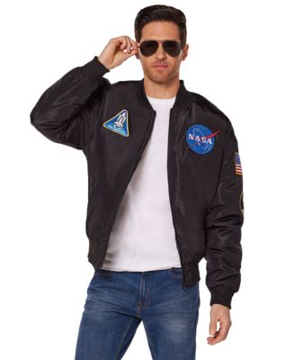 astronaut flight jacket red