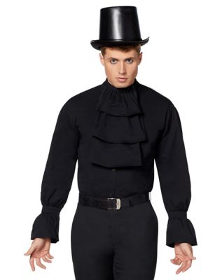vampire dress shirt Victorian Vampire Ruffled Shirt Halloween Costume, White / 140 (Bust 86 cm)