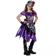 Kids Day Of The Dead Dress Costume at Spencer's