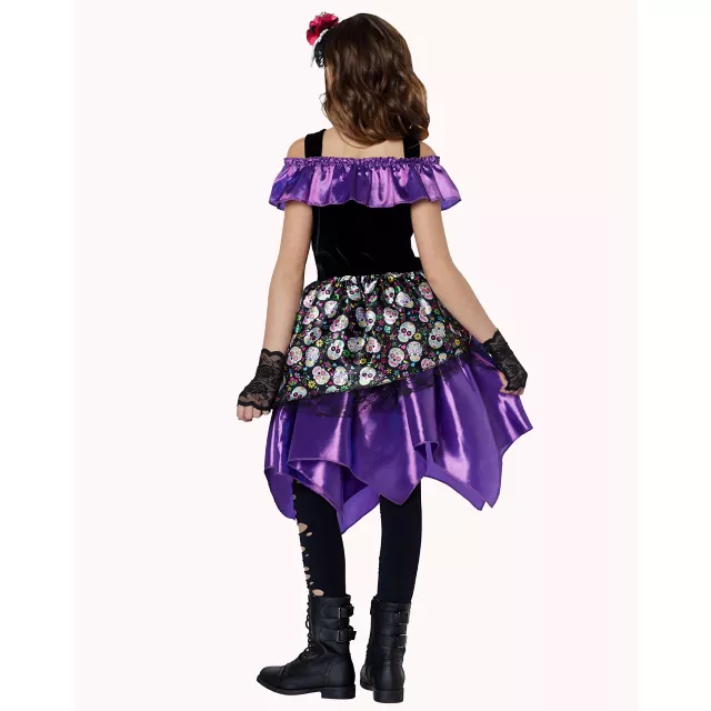 Kids Day Of The Dead Dress Costume at Spencer's