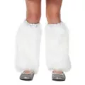 Kids Faux Fur White Unicorn Leg Warmers at Spencer's