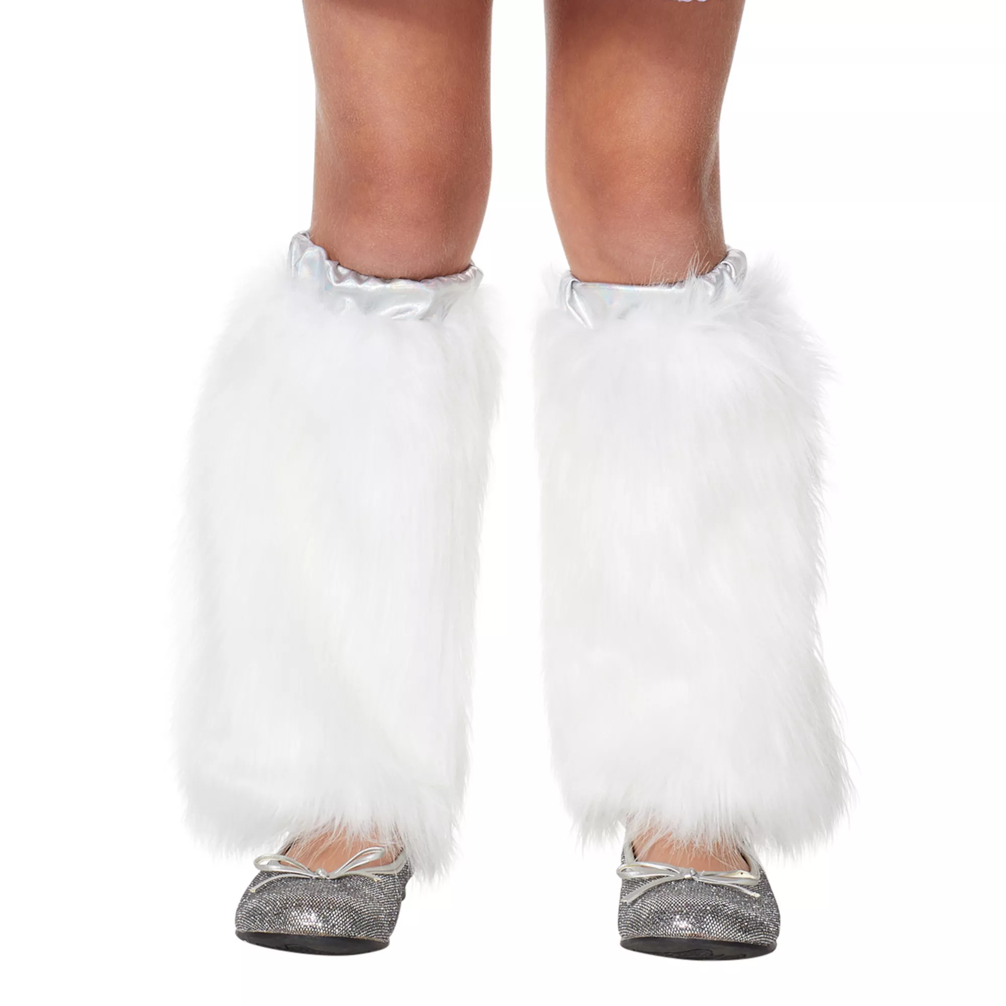 Kids Faux Fur White Unicorn Leg Warmers at Spencer's