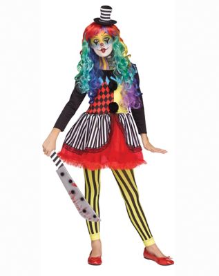 Spirit Halloween Kids Killer Clown Costume Girls Size 8 / 10 Medium ...