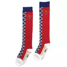 Kids Supergirl Lace-Up Socks - DC Comics at Spirit Halloween