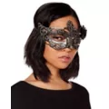 Silver Steampunk Eye Half Mask at Spirit Halloween
