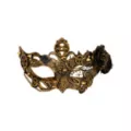Gold Rose Steampunk Eye Half Mask at Spirit Halloween