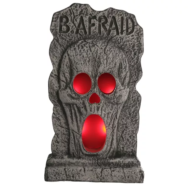 2 Ft Light-Up B. Afraid Tombstone at Spirit Halloween