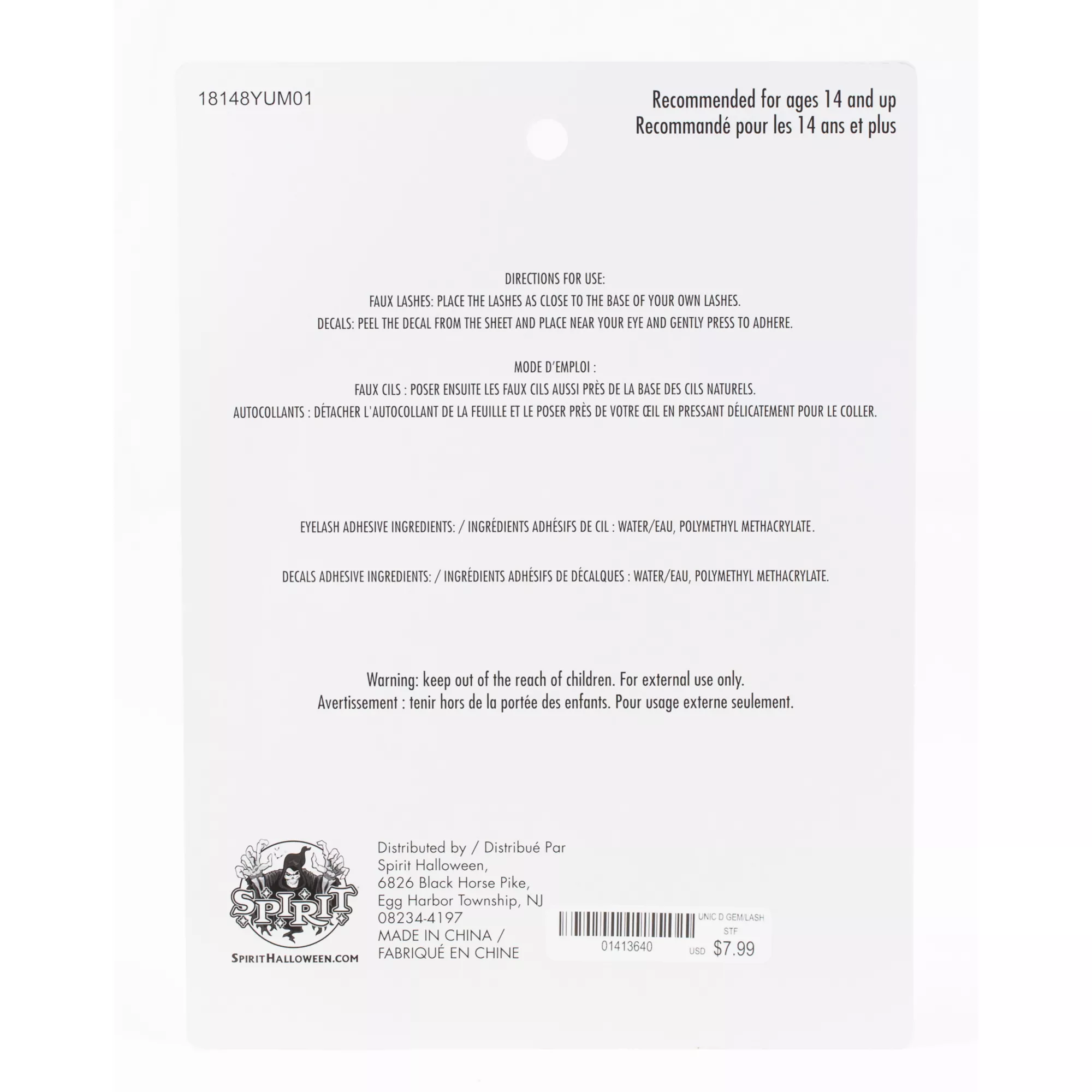 Dark Unicorn Gem and Eyelash Kit at Spirit Halloween