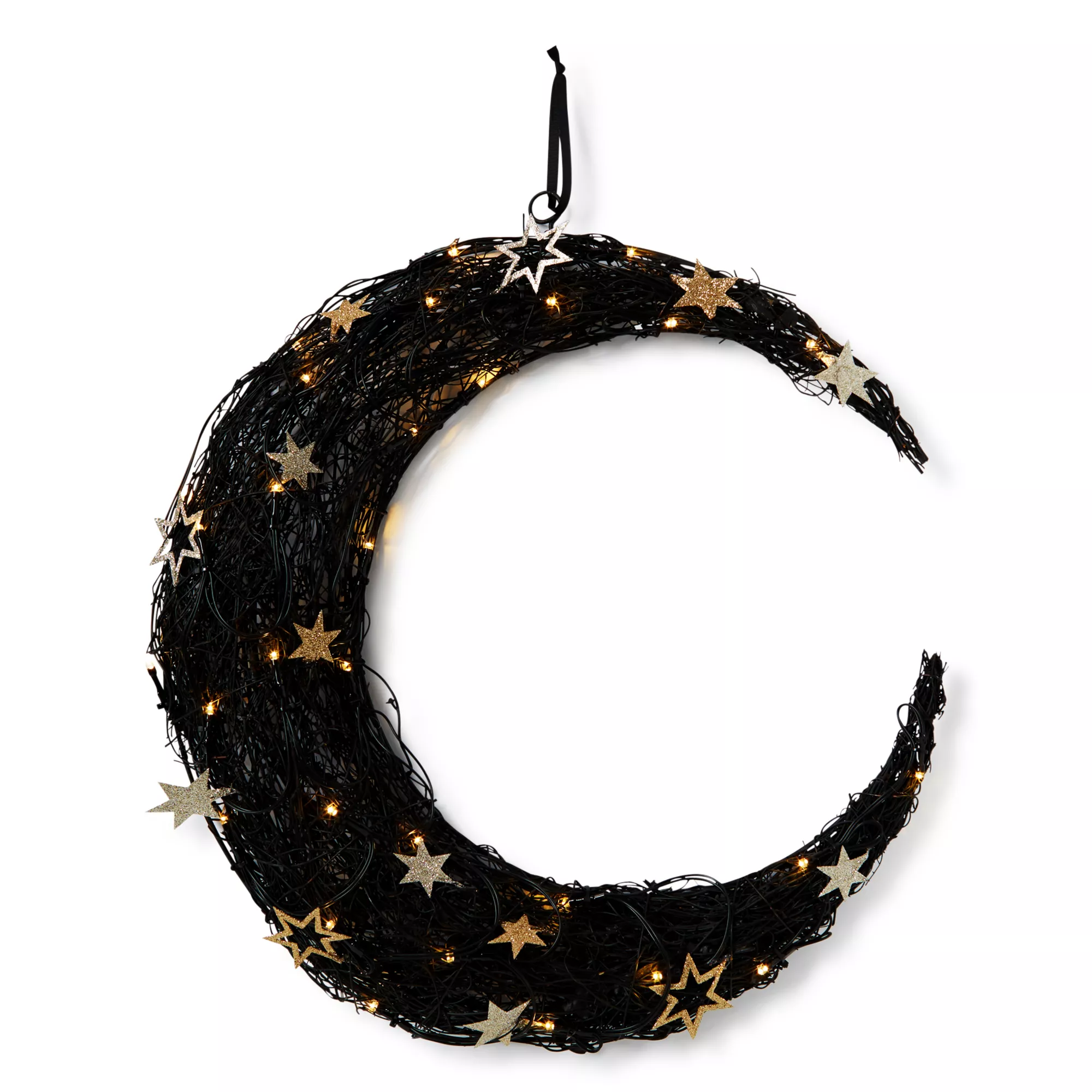 2 Ft Tarot LED Light-Up Moon Wreath at Spencer's