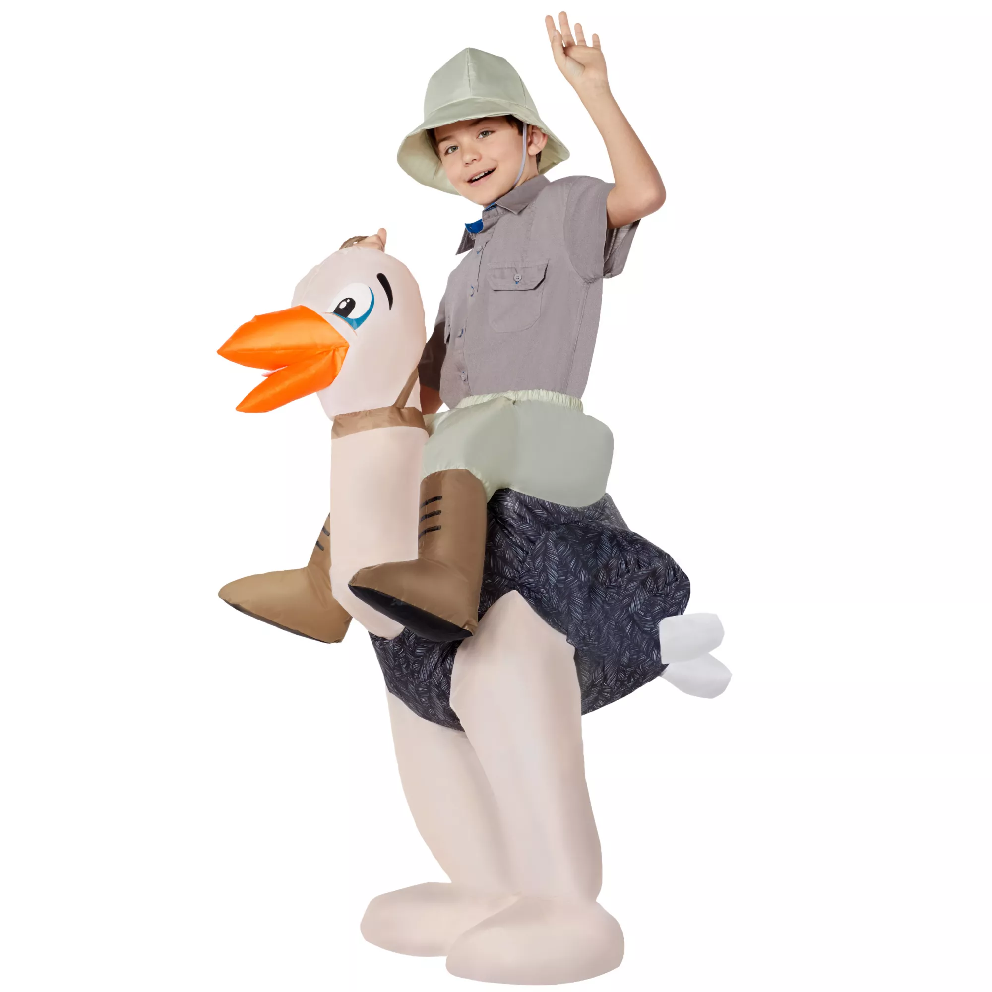 Kids Inflatable Ostrich Ride-Along Costume at Spirit Halloween