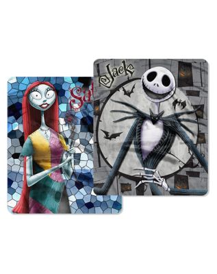 Jack and Sally Reversible Fleece Blanket - The Nightmare Before Christmas
