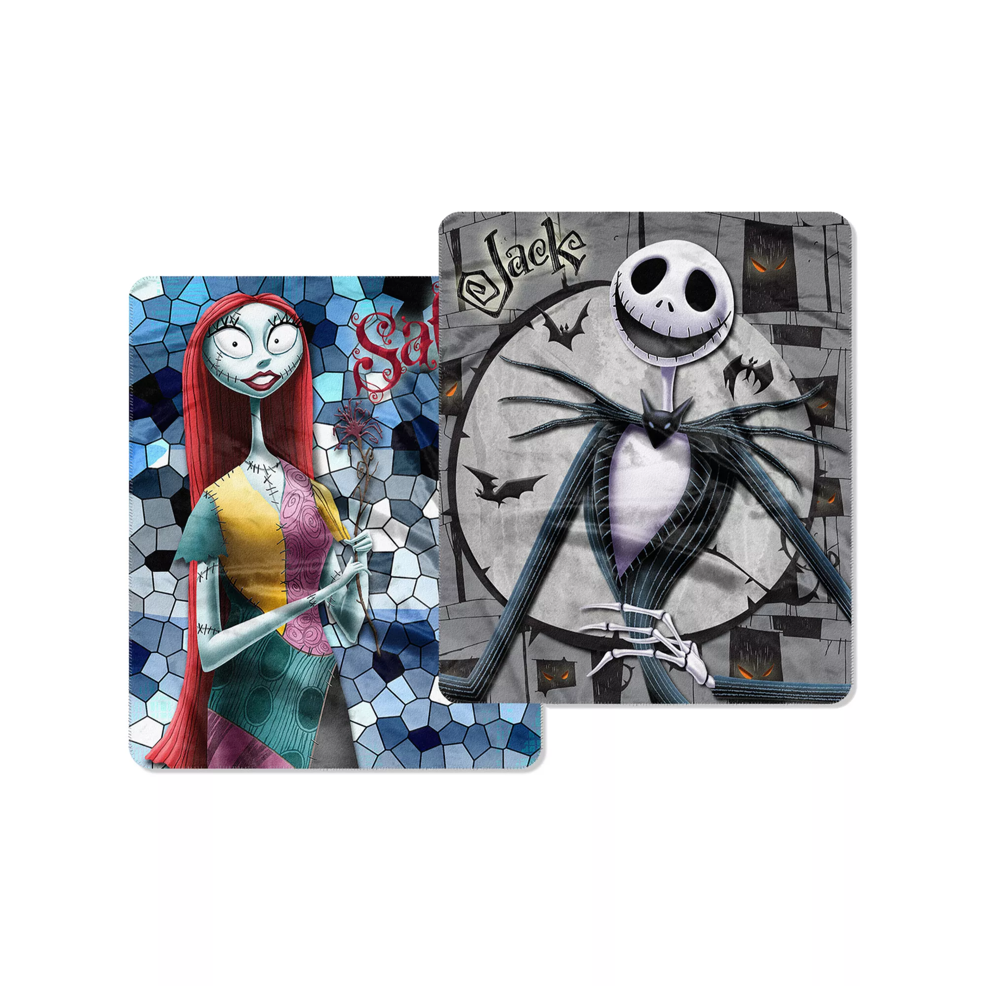 Jack and Sally Reversible Fleece Blanket - The Nightmare Before Christmas at Spirit Halloween