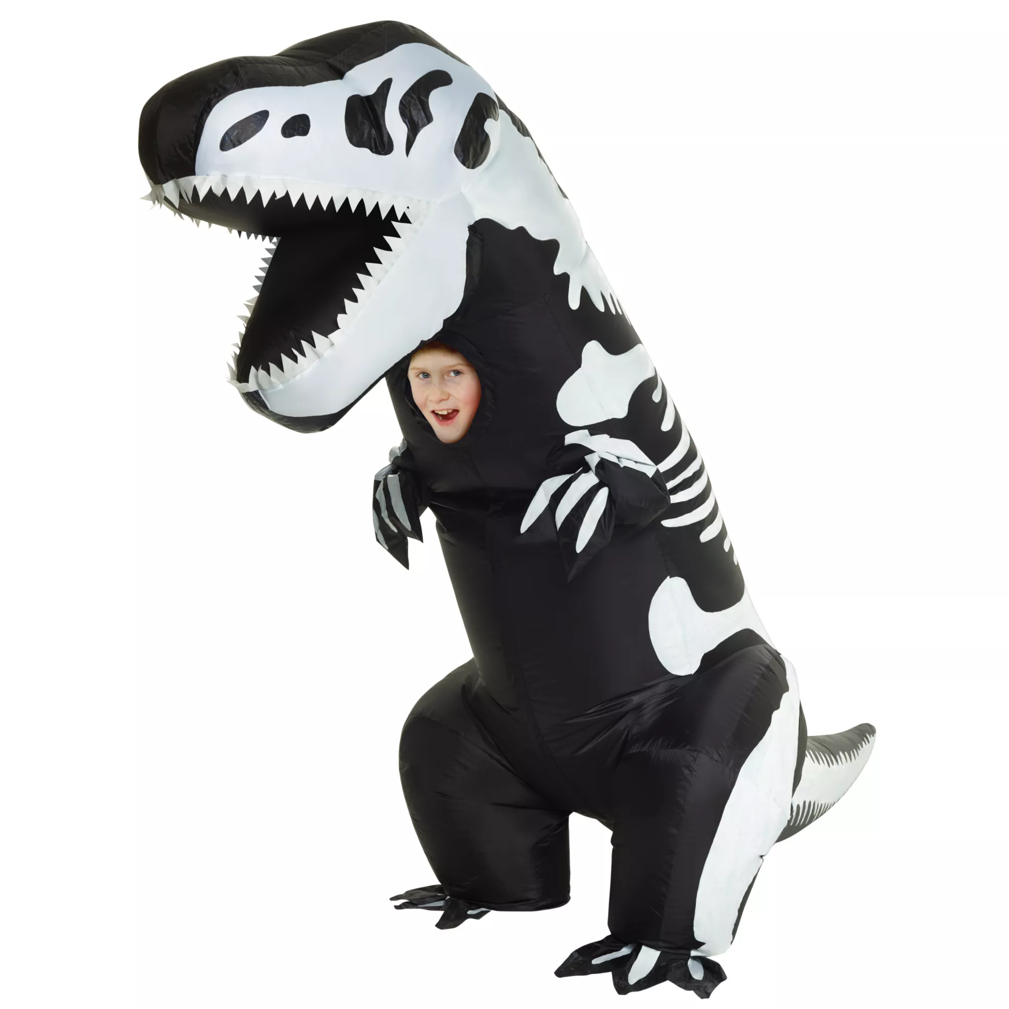 Kids Inflatable T. rex Skeleton Costume at Spencer's