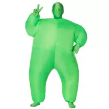 Kids Green Light-Up Inflatable Super Skin Suit Costume at Spirit Halloween