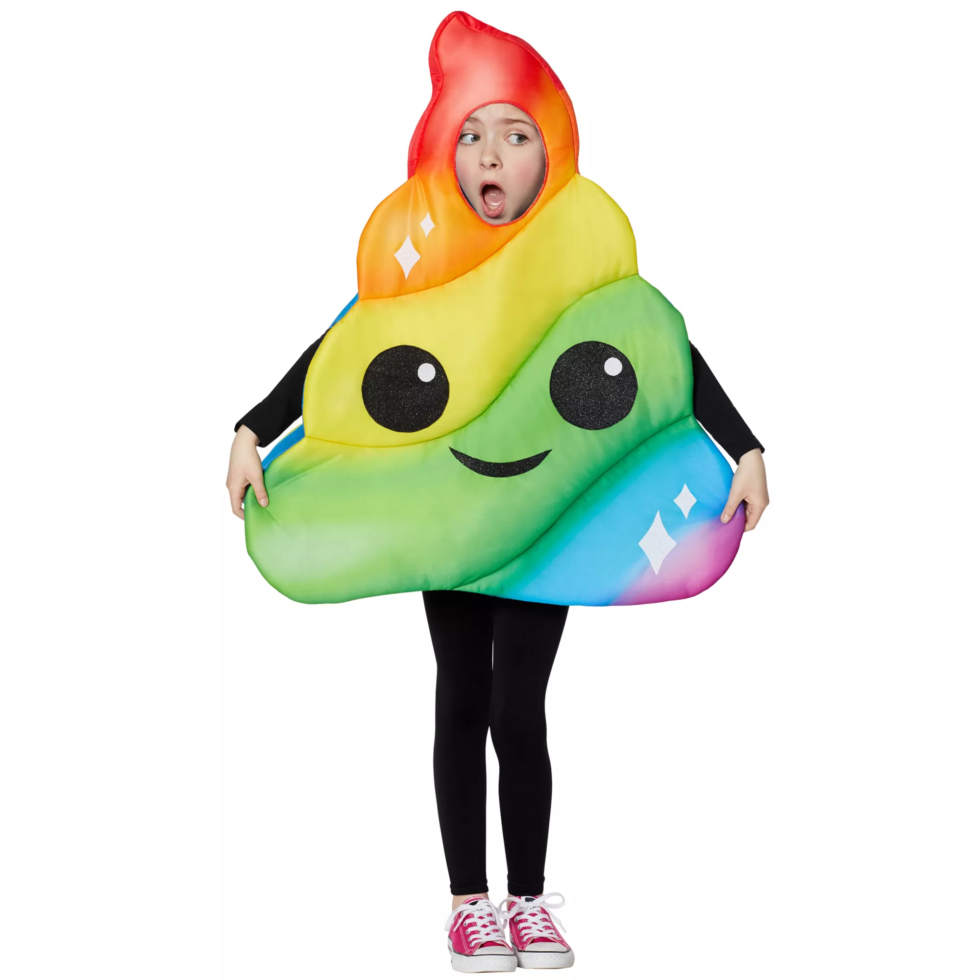 Kids Rainbow Poop Emoji Costume at Spirit Halloween