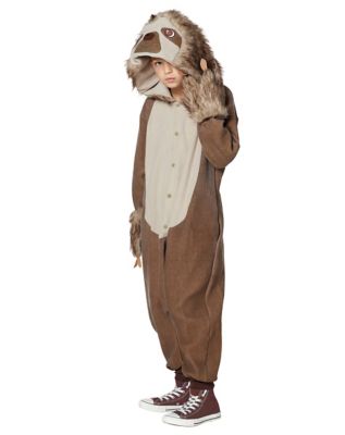 Kids Faux Fur Sloth Union Suit - Spirithalloween.com