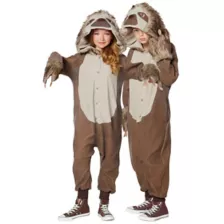 Kids Faux Fur Sloth Jumpsuit at Spencer's