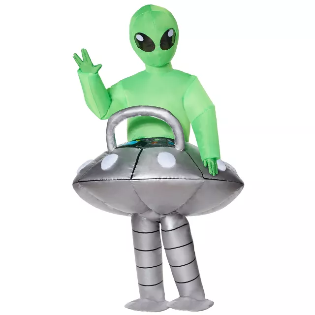 Kids Light-Up Alien UFO Inflatable Costume at Spirit Halloween