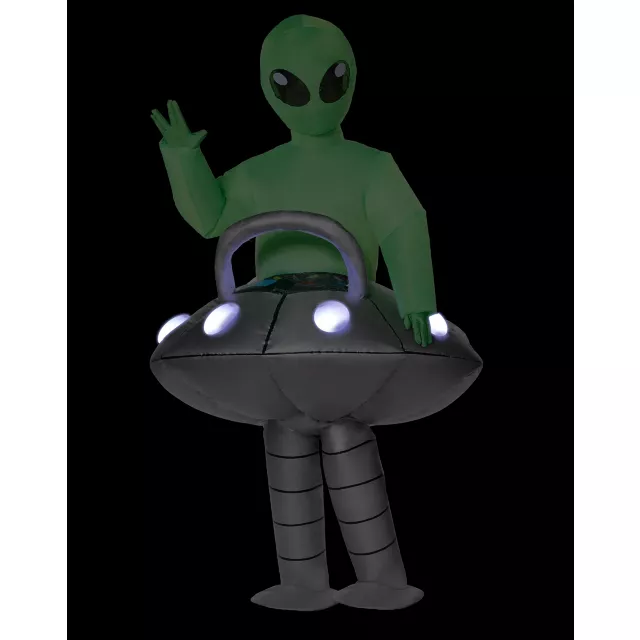 Kids Light-Up Alien UFO Inflatable Costume at Spirit Halloween