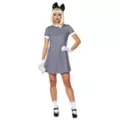 Adult Doll Plaid Collared Dress at Spirit Halloween