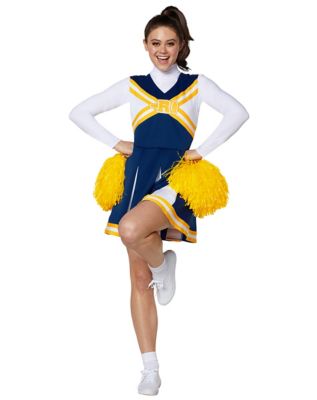 Cheerleader Costume Large / White/Blue