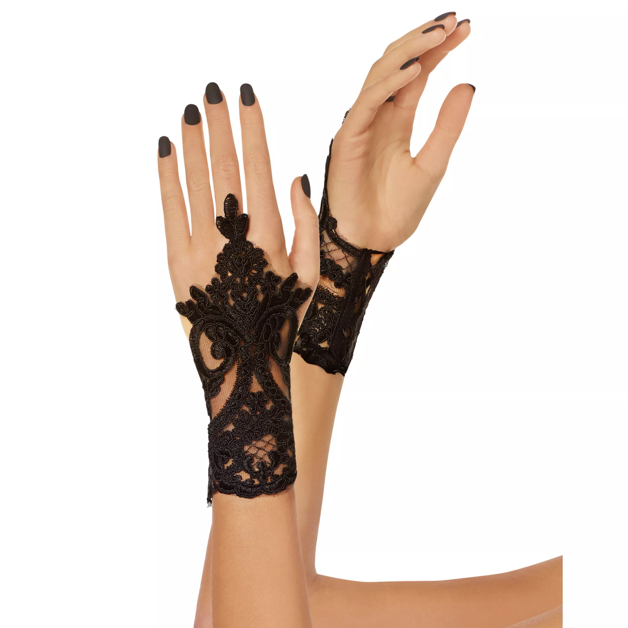 Midi Lace Loop Gloves at Spirit Halloween