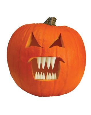 Plastic Pumpkin Fangs Kit 