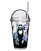 Jack Skellington Cup with Straw - Nightmare Before Christmas