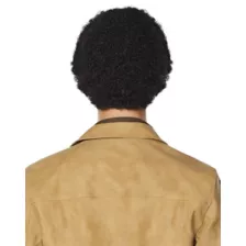 70s Black Curly Wig With Mustache at Spirit Halloween