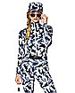 Adult Snow Camo Military Catsuit Costume