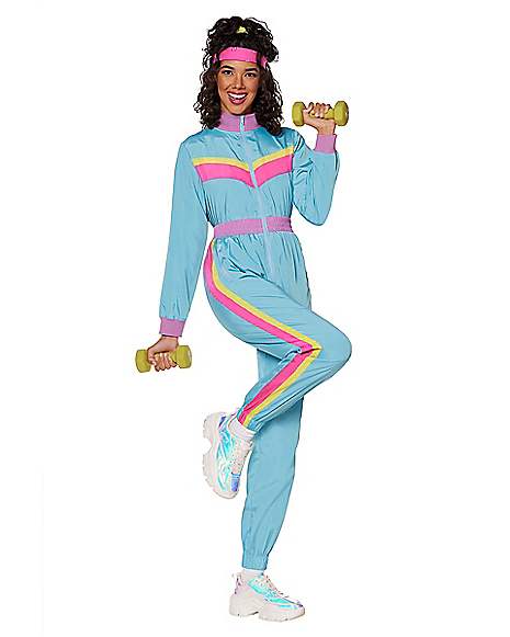Heap of Realistic label Adult '80s Workout Costume - Spirithalloween.com